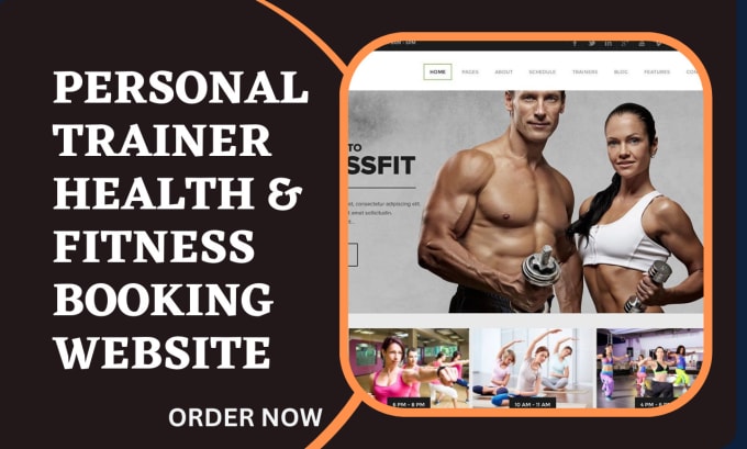 Gig Preview - Design personal trainer website  coaching websites, build sales funnel