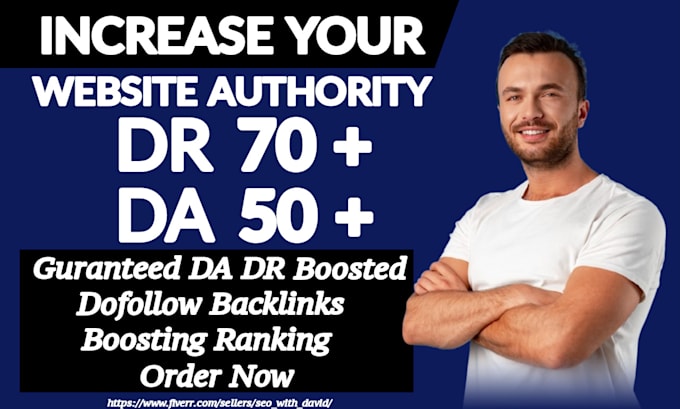 Gig Preview - Increase domain rating ahrefs dr domain authority moz da