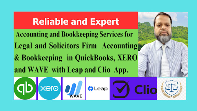 Gig Preview - Do legal  accounting and bookkeeping in quickbooks xero  wave