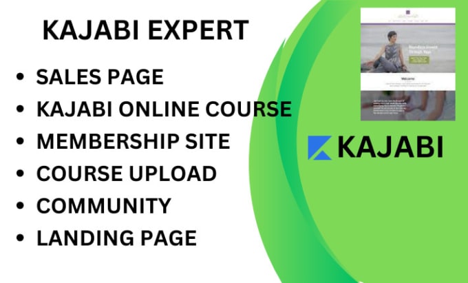 Gig Preview - Setup kajabi website, online course, membership site, kajabi email campaigns