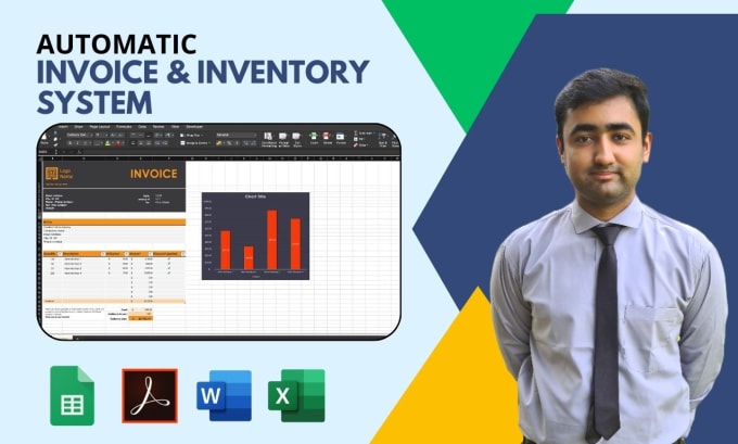 Gig Preview - Design auto calculated excel invoice, pos or inventory tracking system