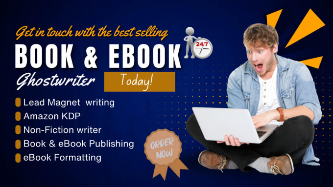 Gig Preview - 30k ebook writer, non fiction ghostwriter, kdp ghostbook writer for self help