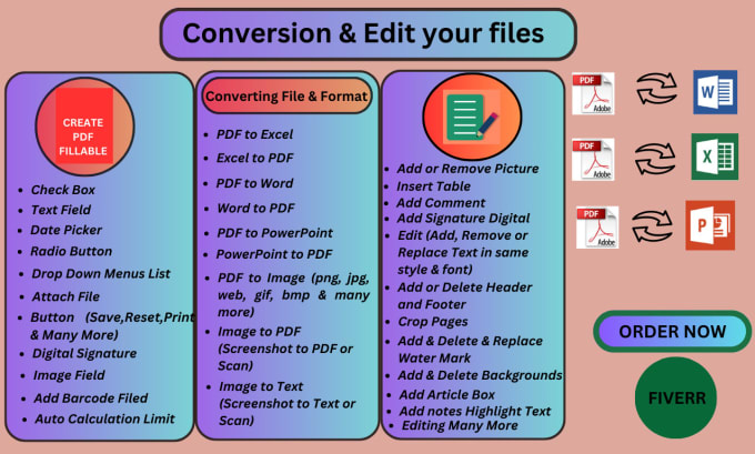 Gig Preview - Do convert pdf to word