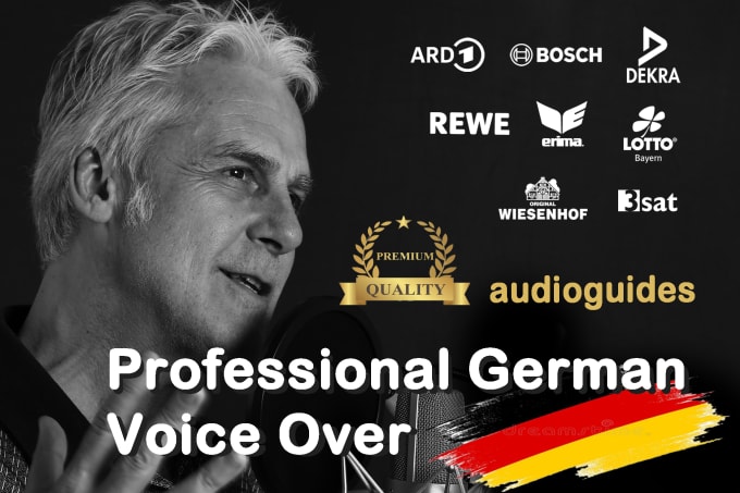 Gig Preview - Do a deep german male voice over for audioguides