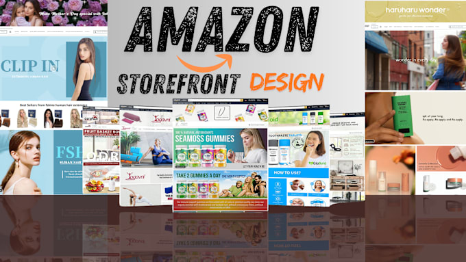 Gig Preview - Create your amazon storefront design high quality images