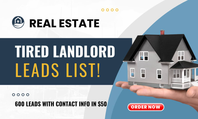 Gig Preview - Provide real estate tired landlord leads with skip tracing