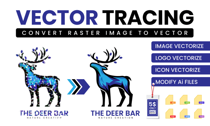 Gig Preview - Vectorize your logo image into high resolution vector file