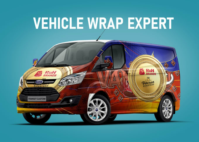 Gig Preview - Make branding vehicle wrap, car wrap, van wrap, truck wrap design