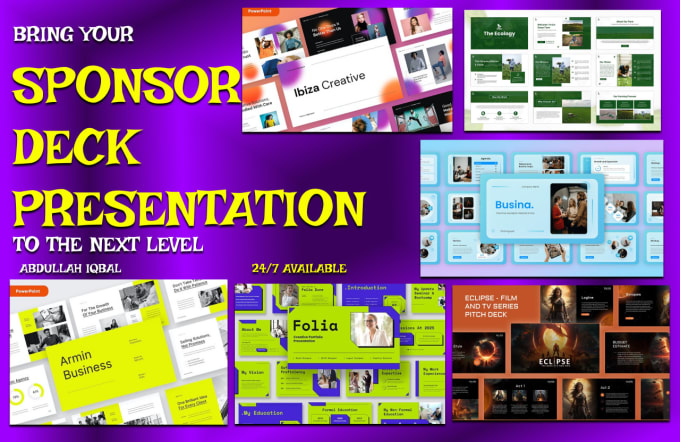 Gig Preview - Design eye catchy sponsorship deck presentation