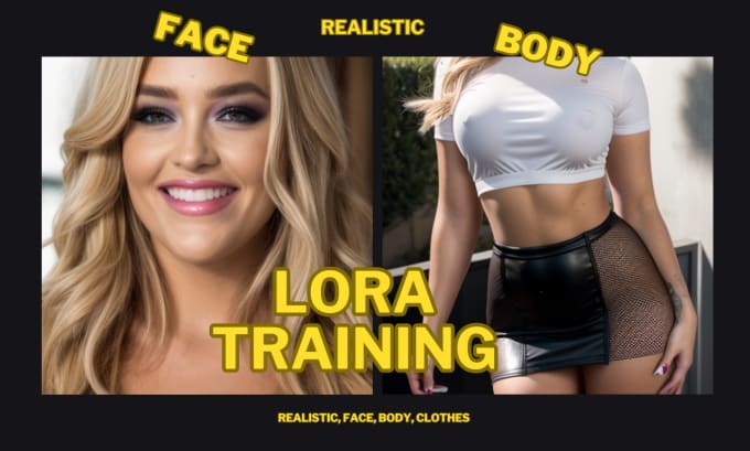 Gig Preview - Train a lora model for you, face, body, clothes lora model