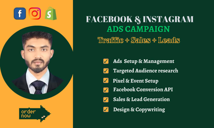 Gig Preview - Do facebook advertising, marketing, fb ads, fb ads campaign, ad copy