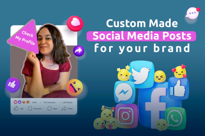 Gig Preview - Create a custom made social media post for your brand