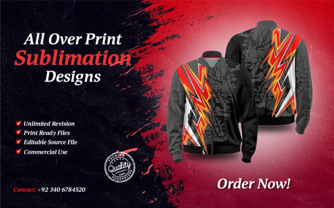 Gig Preview - Design sublimation t shirt, hoodie,  jackets 3d mockup