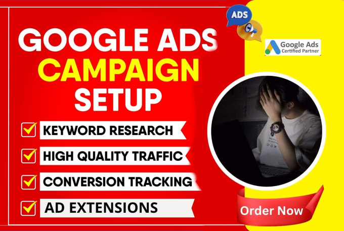 Gig Preview - Set up google ads adwords PPC campaigns from scratch for your business