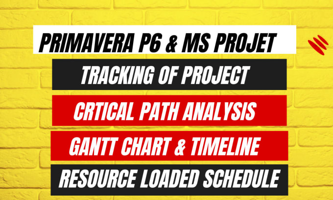 Gig Preview - Do tracking critical path, wbs eps, gantt chart, resource schedule, primavera p6