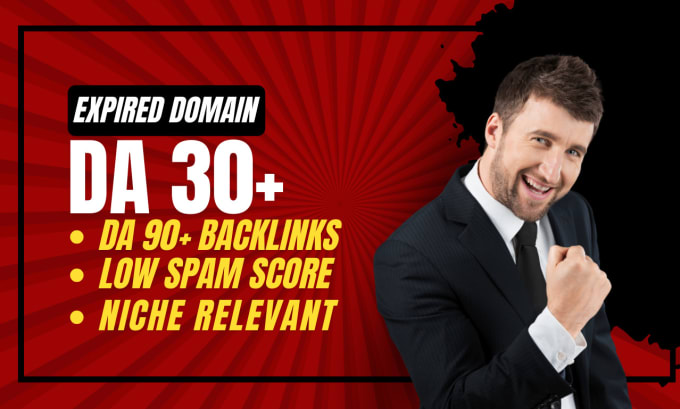 Gig Preview - Find high authority expired domain with high quality SEO backlinks