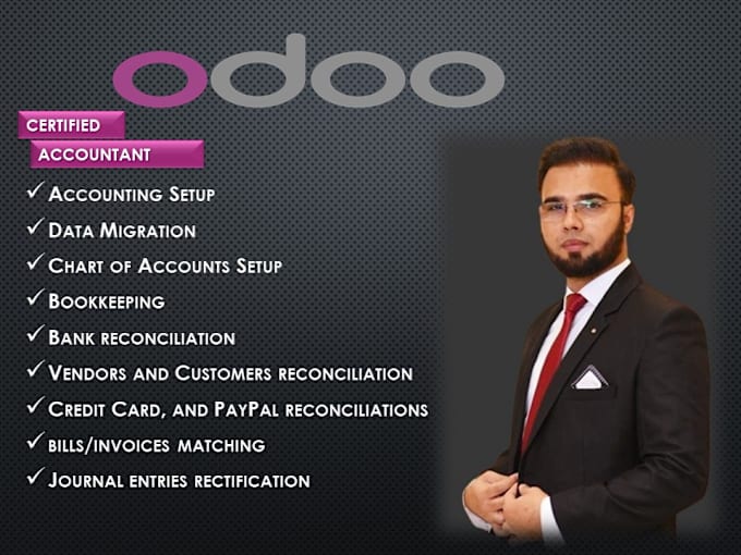 Gig Preview - Do odoo accounting and inventory setup data migration and accounts clean up