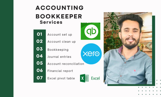 Gig Preview - Do bookkeeping using xero, quickbooks online, excel