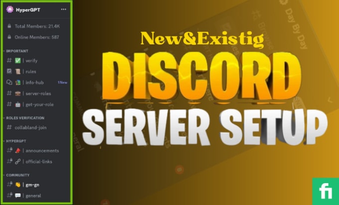 Gig Preview - Setup custom discord server full professionally