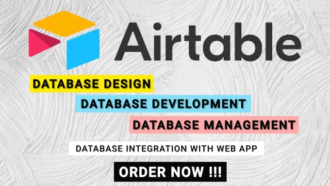 Gig Preview - Design and develop airtable database, databases automation and integration