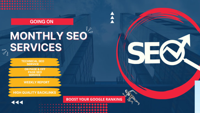 Gig Preview - Do complete monthly SEO with high authority backlinks to rank your website