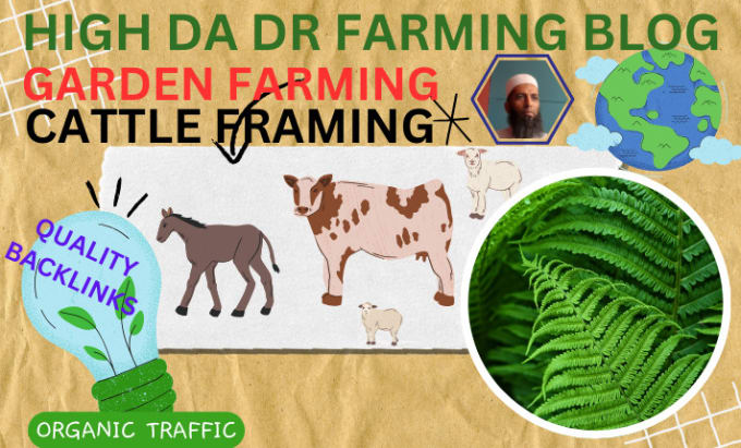 Gig Preview - Publish farming guest post with high da dr farming backlinks