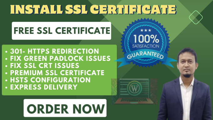 Gig Preview - Install free SSL certificate and fix https errors