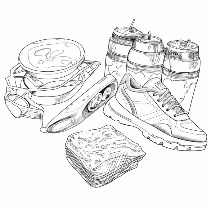 Gig Preview - Do detailed line art of any kinds product, food, sketch