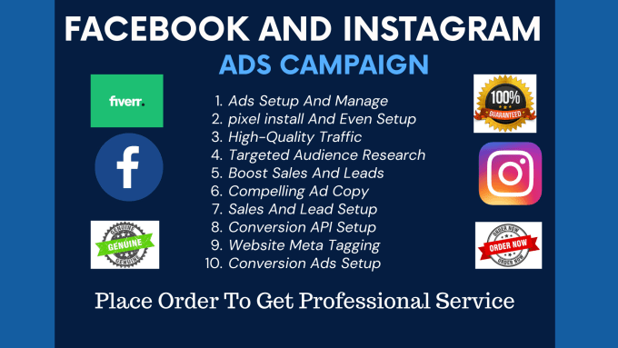 Gig Preview - Be your facebook and instagram advertising expert