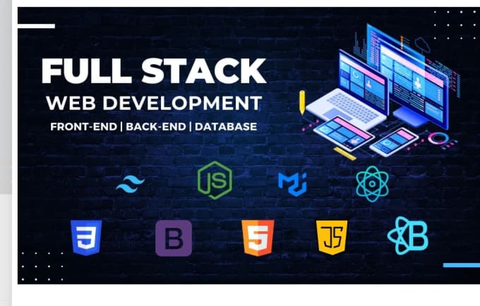 Gig Preview - Create a full stack website with HTML CSS javascript and bootstrap