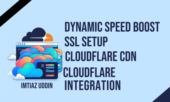 Gig Preview - Setup cloudflare, config CDN, SSL setup, speed up website