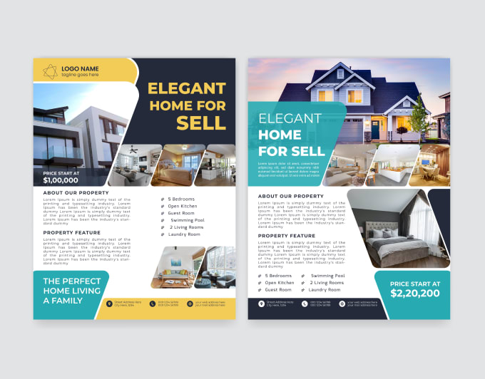 Gig Preview - Design real estate flyer design, leaflet design