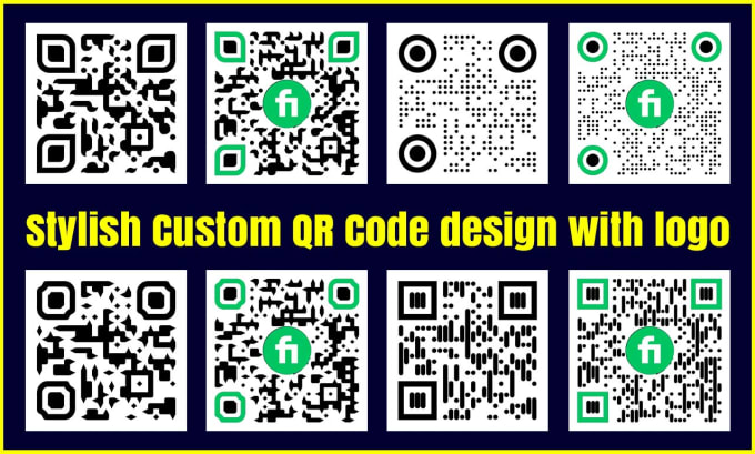 Gig Preview - Custom qr code design with logo for your website link or other info