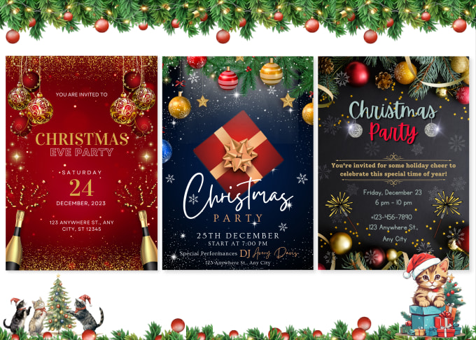 Gig Preview - Design amazing christmas card, greeting or holiday card