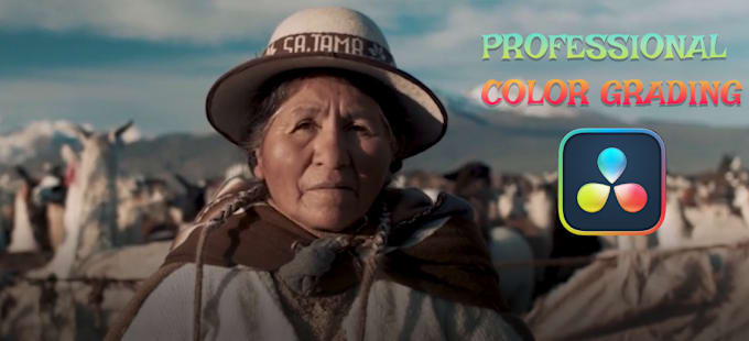 Gig Preview - Do premium video color grading in davinci resolve