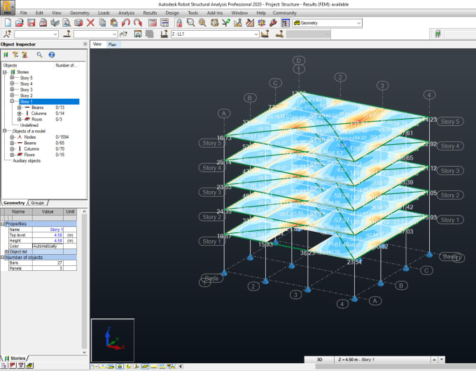 Gig Preview - Do structural analysis in robot structure professional