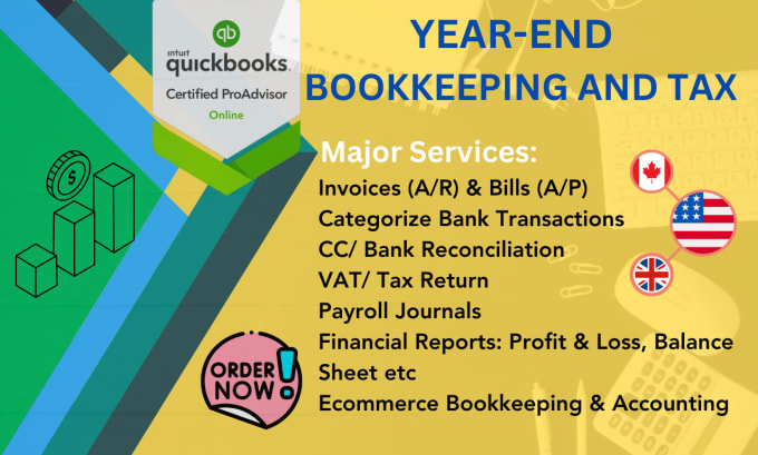 Gig Preview - Do year end accounting bookkeeping and tax solution