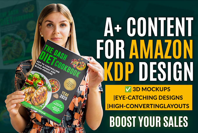 Gig Preview - Design amazon KDP a plus content and book banner