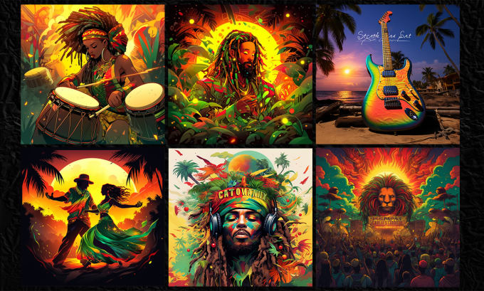 Gig Preview - Create ai based reggae cover art with your choice