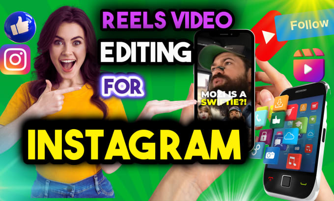 Bestseller - do reels video editing for instagram