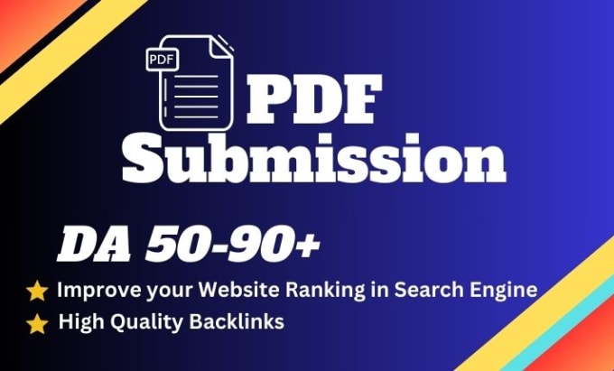 Gig Preview - Do PDF submission on 80 high quality PDF sharing sites manually