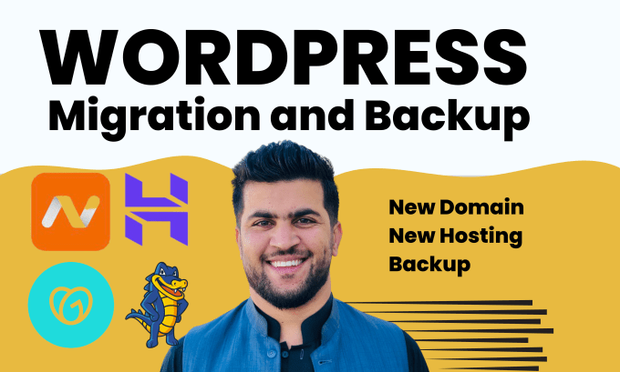 Gig Preview - Transfer website, wordpress backup, new domain, new hosting