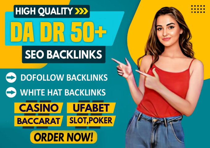 Gig Preview - Do high da seo backlinks link building for korea thai indonesian poker slot site