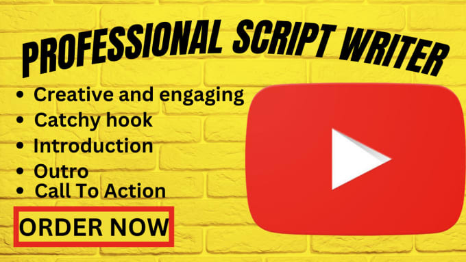 Gig Preview - Script writing, youtube video script, explainer video, ads script for brand