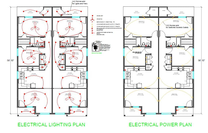 Gig Preview - Draw electrical, mechanical, and plumbing plans in autocad for city permit