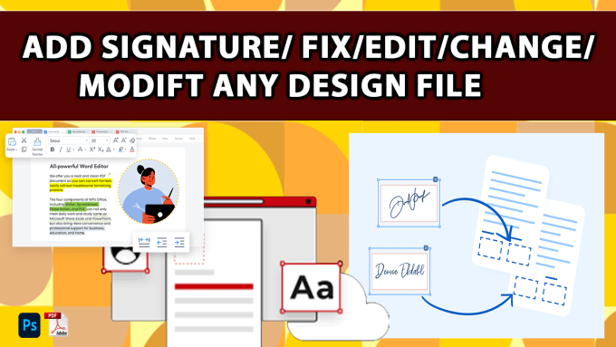 Gig Preview - Create make fill PDF and add digital signature