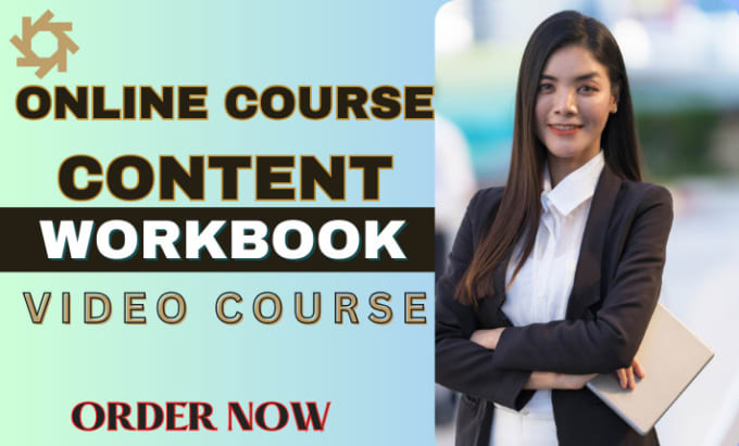 Gig Preview - Do online course content, video course, ppt, course creation, ebook ghost writer