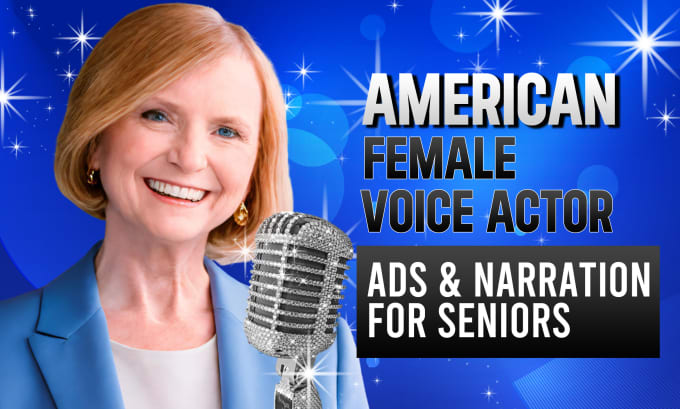 Bestseller - do senior voices in ads and narration that sparkle