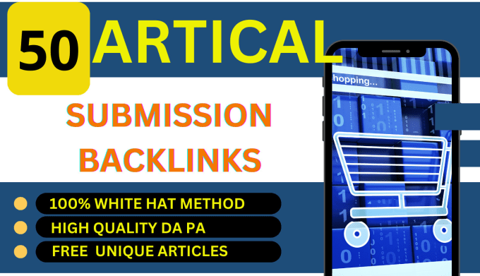 Gig Preview - Do manually 50 PDF or article submission high da pa do follow backlinks