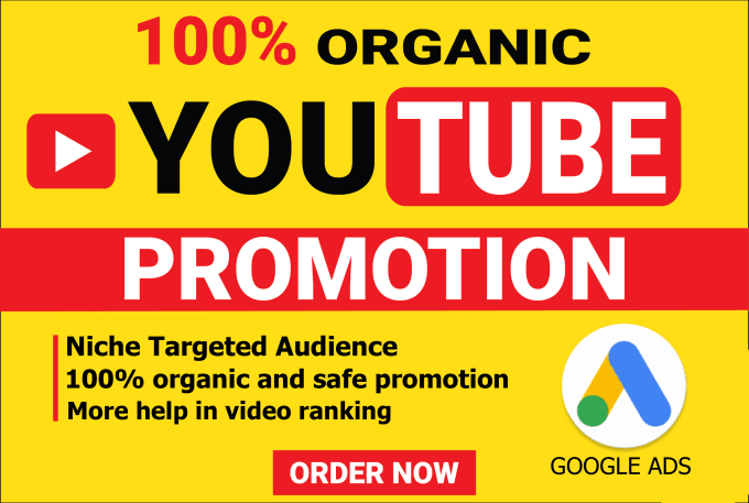 Gig Preview - Do organic youtube video promotion through google adwords to boost views